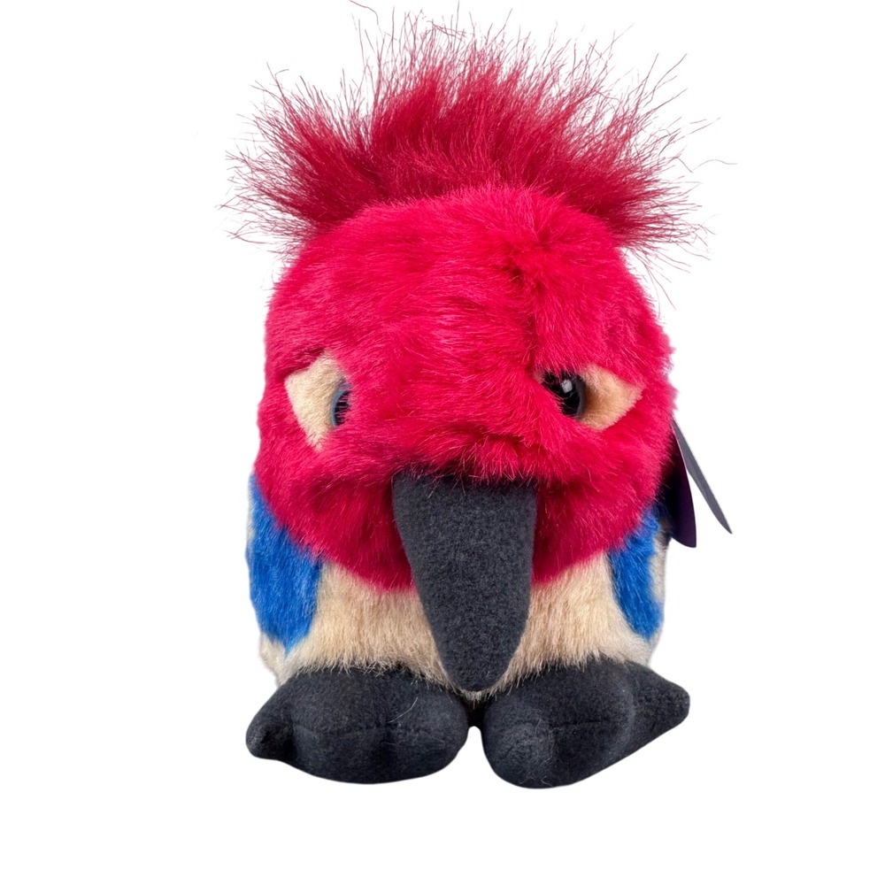 Swibco Puffkins Woodrow Woodpecker Plush Unisex Small Red Blue 6753 2001 Tagged
